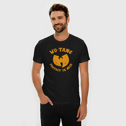Футболка slim-fit Wu-Tang protect ya neck, цвет: черный — фото 2