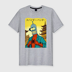 Футболка slim-fit Spider Bender -Japanese style, цвет: меланж