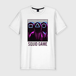 Футболка slim-fit Squid game shadows, цвет: белый