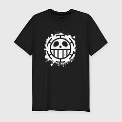 Футболка slim-fit Пираты сердца - лого, цвет: черный
