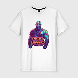 Футболка slim-fit God of war Кратос, цвет: белый