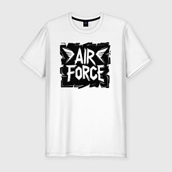 Футболка slim-fit Воздушные силы урбан, цвет: белый