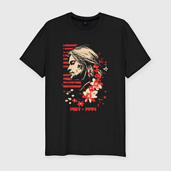 Футболка slim-fit Kurt Cobain life, цвет: черный
