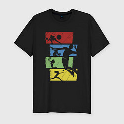 Футболка slim-fit Volleyball player, цвет: черный