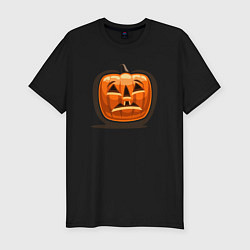 Футболка slim-fit Smile halloween, цвет: черный