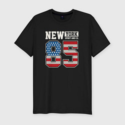 Мужская slim-футболка New York 85