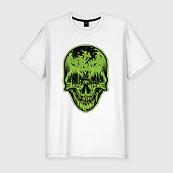 Футболка slim-fit Green skeletor, цвет: белый