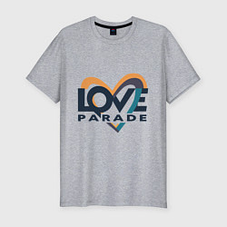 Футболка slim-fit Логотип Love Parade, цвет: меланж