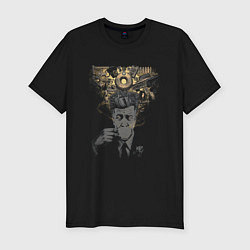 Футболка slim-fit Кофе Линча, цвет: черный