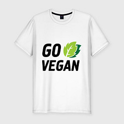 Мужская slim-футболка Go vegan
