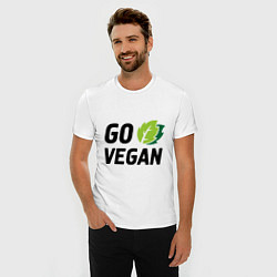 Футболка slim-fit Go vegan, цвет: белый — фото 2