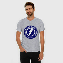 Футболка slim-fit HC Tampa Bay Lightning, цвет: меланж — фото 2