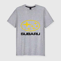 Футболка slim-fit Subaru Logo, цвет: меланж