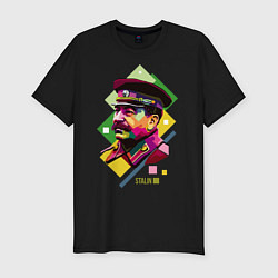 Мужская slim-футболка Stalin Art