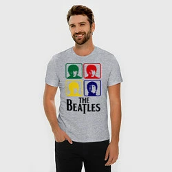 Футболка slim-fit The Beatles: Colors, цвет: меланж — фото 2