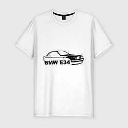 Футболка slim-fit E34, цвет: белый