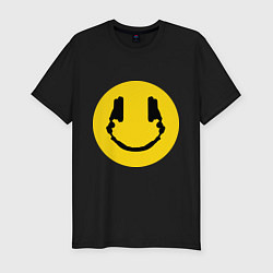 Мужская slim-футболка Smile Music