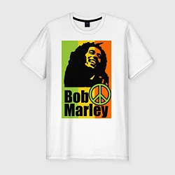 Мужская slim-футболка Bob Marley: Jamaica