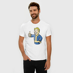 Футболка slim-fit Fallout vault boy, цвет: белый — фото 2