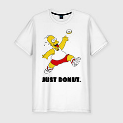 Футболка slim-fit Just Donut, цвет: белый