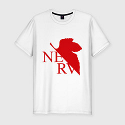 Мужская slim-футболка Евангелион NERV