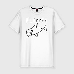 Мужская slim-футболка Flipper