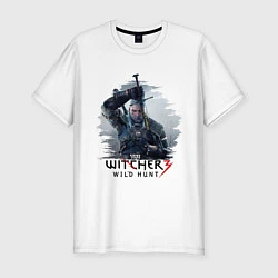 Мужская slim-футболка The Witcher 3