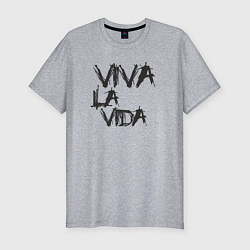 Мужская slim-футболка Viva La Vida