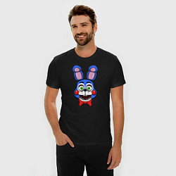 Футболка slim-fit Toy Bonnie FNAF, цвет: черный — фото 2