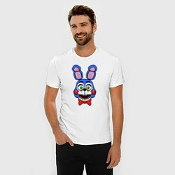 Футболка slim-fit Toy Bonnie FNAF, цвет: белый — фото 2