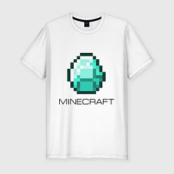 Мужская slim-футболка Minecraft Diamond