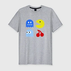 Мужская slim-футболка Pac-Man Pack