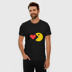Футболка slim-fit I love Packman, цвет: черный — фото 2