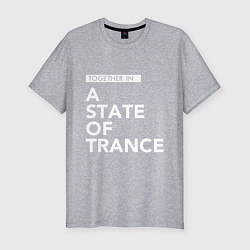 Футболка slim-fit Together in A State of Trance, цвет: меланж