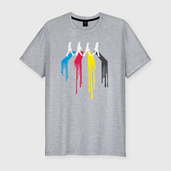 Мужская slim-футболка Abbey Road Colors