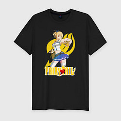 Футболка slim-fit FairyTail Lucy, цвет: черный