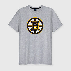 Футболка slim-fit Boston Bruins, цвет: меланж