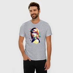 Футболка slim-fit Taylor Swift Art, цвет: меланж — фото 2