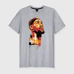 Футболка slim-fit LeBron Head, цвет: меланж