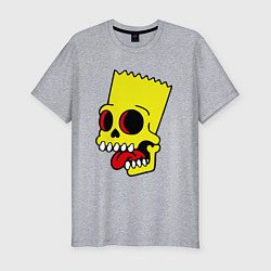 Мужская slim-футболка Bart Skull