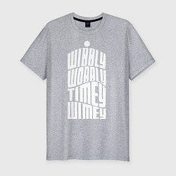 Футболка slim-fit Talk Whovian To Me, цвет: меланж