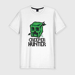 Футболка slim-fit Creeper hunter, цвет: белый