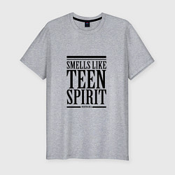 Мужская slim-футболка Smells like teen spirit