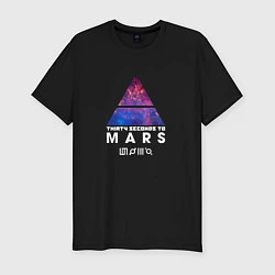 Футболка slim-fit 30 STM: cosmos, цвет: черный