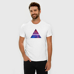 Футболка slim-fit 30 STM: cosmos, цвет: белый — фото 2