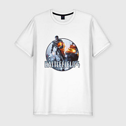 Футболка slim-fit Battlefield 4, цвет: белый