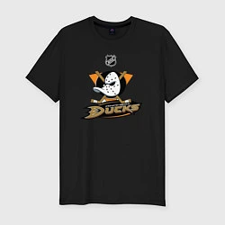 Футболка slim-fit NHL: Anaheim Ducks, цвет: черный