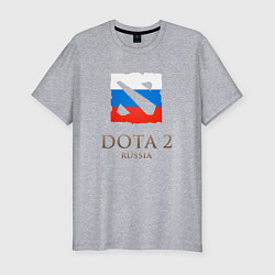 Мужская slim-футболка Dota 2: Russia