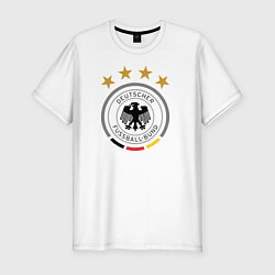 Футболка slim-fit Deutscher Fussball-Bund, цвет: белый