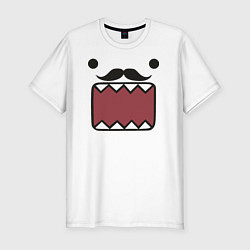 Футболка slim-fit Domo Kun Moustache, цвет: белый